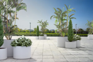 Jardinières béton circulaires CRISTOT