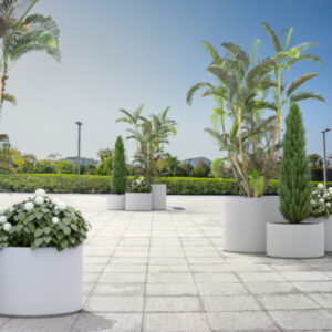 Jardinières béton circulaires CRISTOT