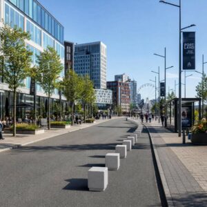 Limite carré en béton TESSEL