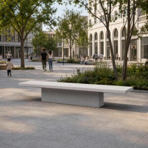 Longue banquette béton BAZINVAL