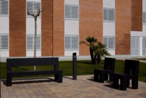 THIOUVILLE banc, chaises béton