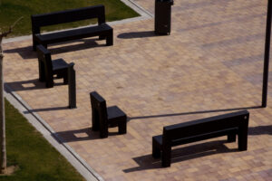 THIOUVILLE banc, chaises béton