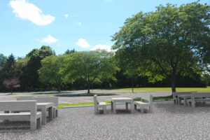 Tables picnic béton multi dimensions THIOUVILLE