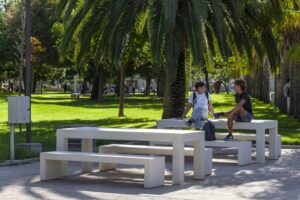 Tables picnic béton multi dimensions THIOUVILLE