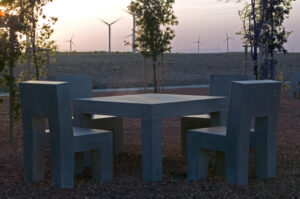 Tables picnic béton multi dimensions THIOUVILLE