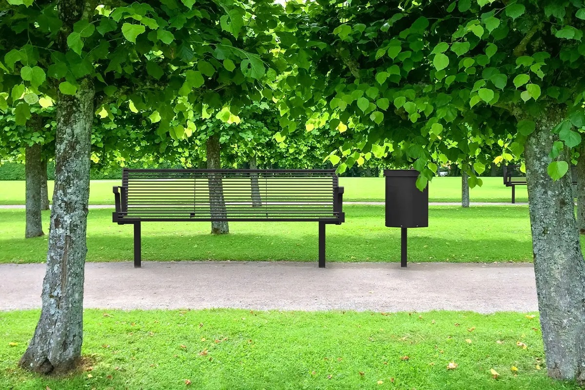 Banc acier épuré HULDA