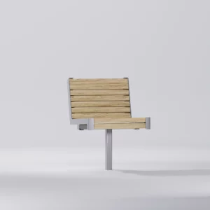 Chaise 1 pieds avec ou sans accoudoirs HULDA