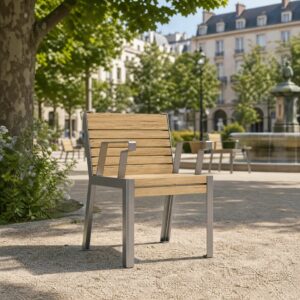 Fauteuil bois avec ou sans accoudoirs HULDA