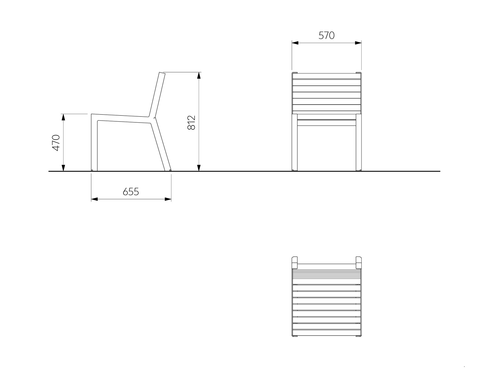 Fauteuil bois avec ou sans accoudoirs HULDA
