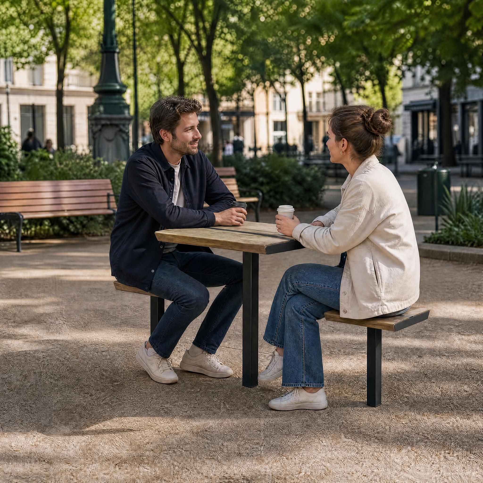 Petite table en bois robuste DAGNY