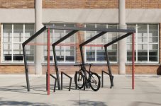 Abri vélos avec verre sécurit L4170mm BUC (2)