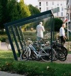 Abri vélos avec verre sécurit L4170mm BUC (3)