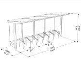 Abri vélos grand format L5580mm ORGEVAL (3)