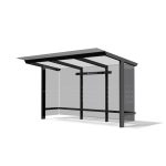 Abri vélos verre sécurit L4210mm POISSY