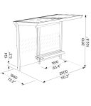 Abribus L2800mm avec banc et toit végétalisé ROMAINVILLE (4)