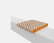 Assise acier bois sur muret ÉCHIROLLES;