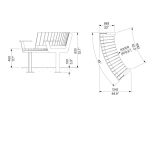 Assise confortable courbe avec 2 accoudoirs JANS (2)