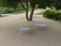 Assises circulaires en béton ÉTRETAT