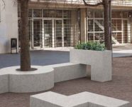 Bac à plantes béton triple dimensions FÉCAMP