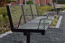 Banc acier épuré HULDA