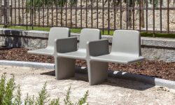 Banc béton avec accoudoirs PALUEL