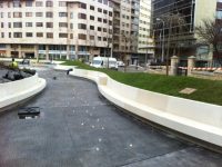 Banc béton modulaire droit et courbe BOISSAY