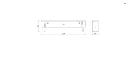 Banc bois FSC extérieur CAMPI