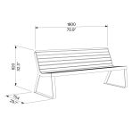 Banc bois intemporel BIARRITZ (6)