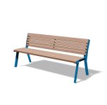 Banc bois lattes étroites LES ANGLES.