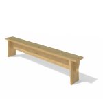 Banc bois massif durable CANARI