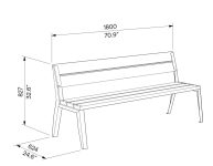 Banc bois petit budget TOULOUSE plan
