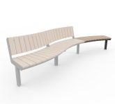 Banc bois sans dossier modulaire ORVAULT R2000..