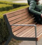 Banc confort avec accoudoirs en bois BORDEAUX (5)