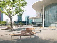 Banc convexe avec dossier LAVAL composition