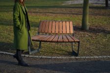 Banc convexe bois R1000mm GENAS -