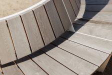 Banc convexe bois R1000mm GENAS