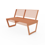 Banc deux places tout acier CLUSES.