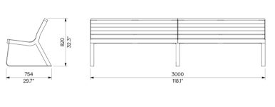 Banc double AUDENGE-