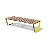 Banc élégant en fonte et bois VEYRIER .