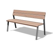Banc en bois simple 1500mm PIA-