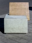 Banc et fauteuil béton élégants GERVILLE