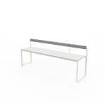 Banc extérieur en HPL avec dosseret LECCI