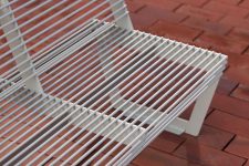 Banc quatre places tout acier VIENNE .