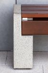 Banc robuste béton bois ROSAY