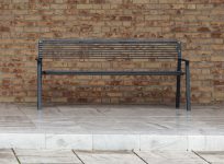 Banc tout métal accoudoirs 1800mm ALÈS