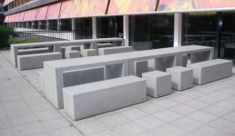 Banquette béton larges THIL