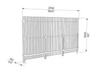 Cache-conteneurs 1er segment L2750mm BRAUX plan