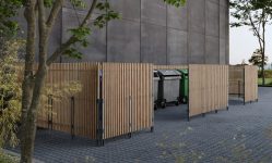 Cache-conteneurs bois de connection L1600mm THORS -
