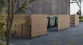 Cache-conteneurs bois de connection L2760mm BLIGNY -