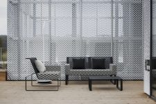 Canapé design tissu accoudoirs outdoor MOÏTA